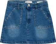 Jessica Simpson Kids' Rhinestone Denim Skirt