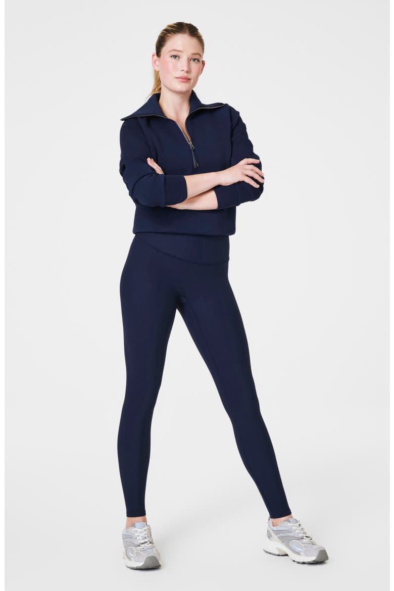 High Waist Leggings, Alternate, color, TIMELESS NAVY