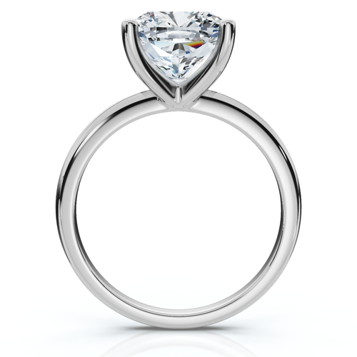 Bliss Diamond Certified 3ct Cushion Diamond Solitaire Engagement Ring 14k Gold Or Pt Lab Grown
