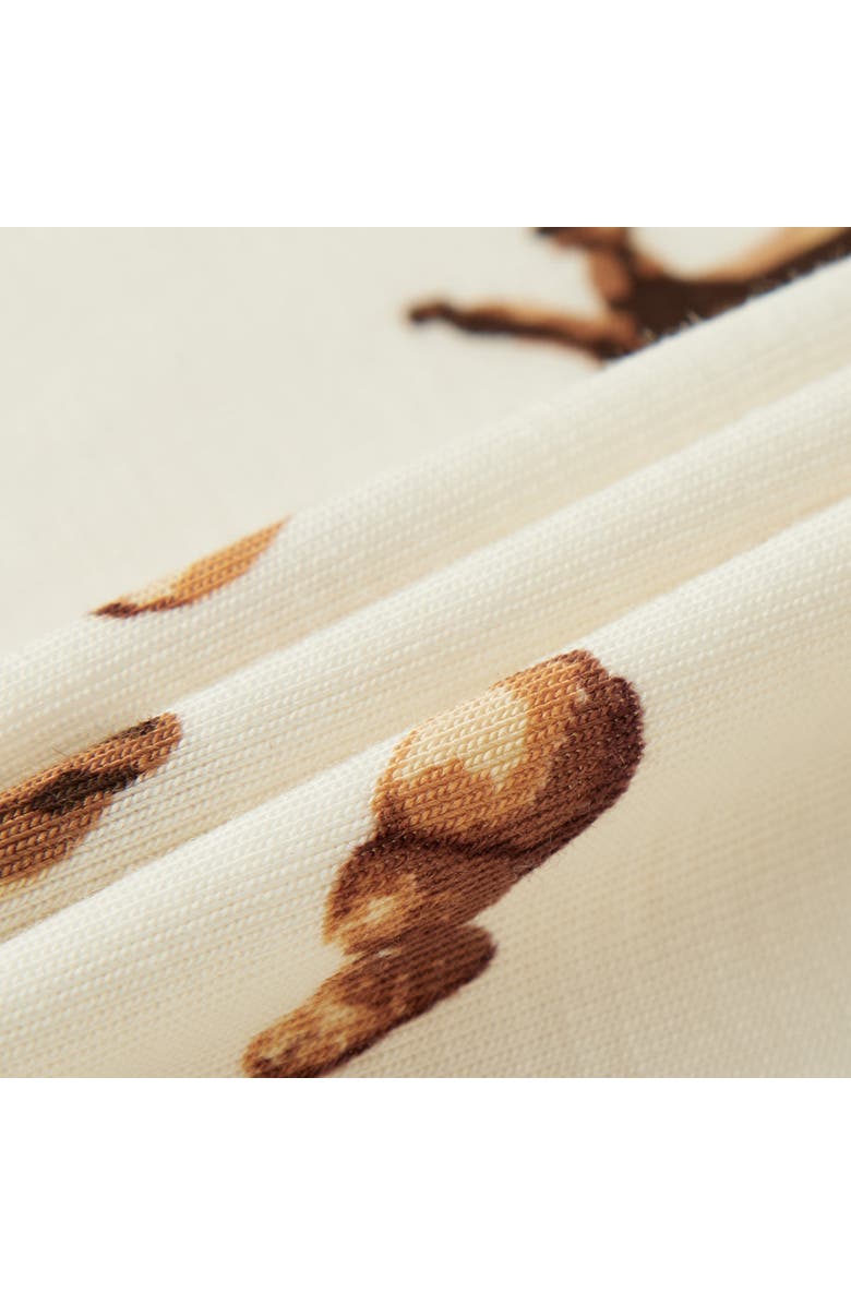 Milkbarn Luxe Stretch Zipper Pajama, Alternate, color, Chipmunk