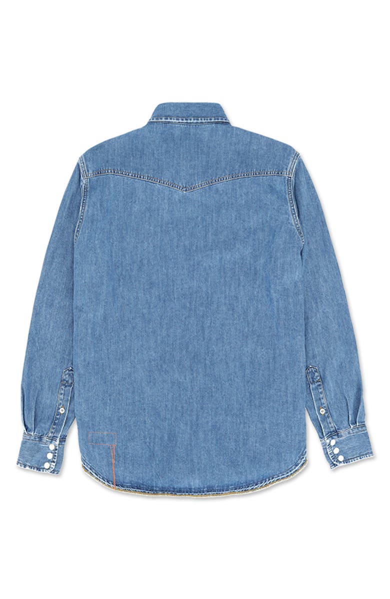 Fortela Pasadena Denim Shirt, Alternate, color, Bleach Wash