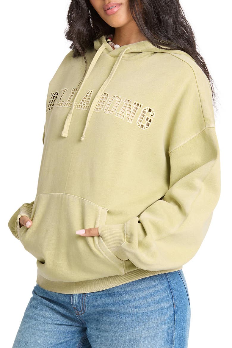 Forever Young Graphic Hoodie, Alternate, color, SMOKE GREEN