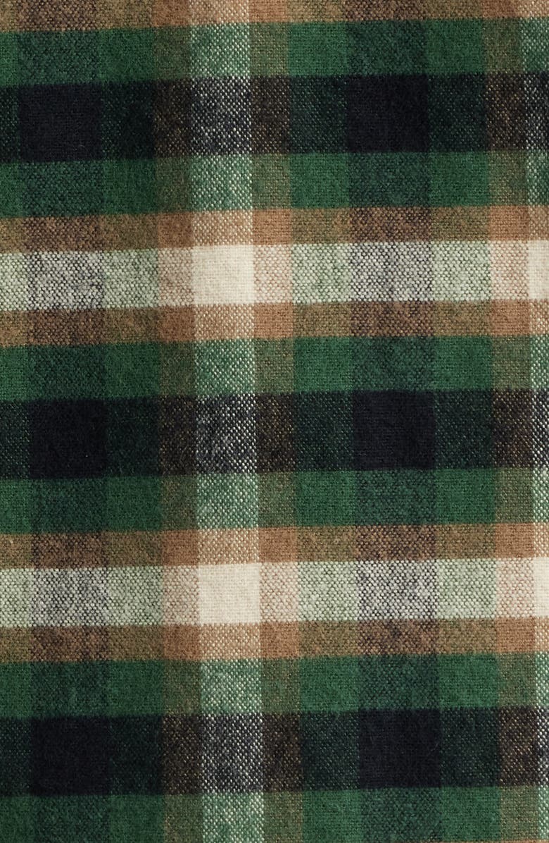 Dickies Johnsonville Plaid Cotton Western Snap-Up Shirt, Alternate, color, Pine Needle Green