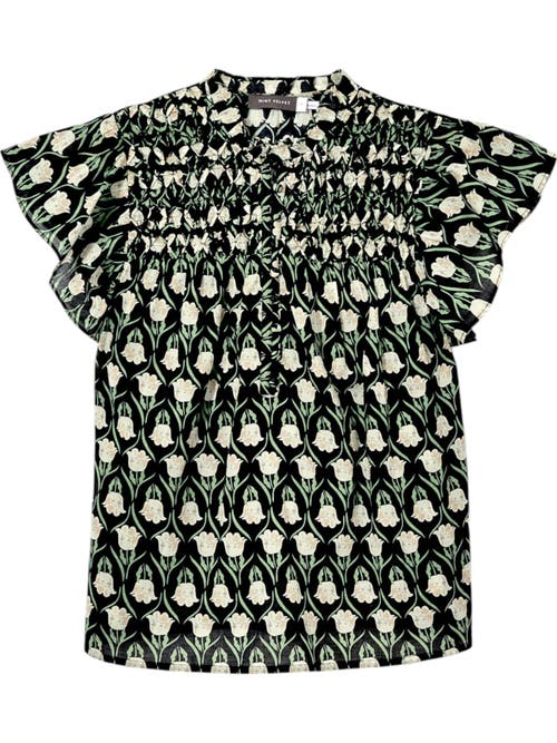MINT VELVET MINT VELVET PRINT COTTON BLOUSE