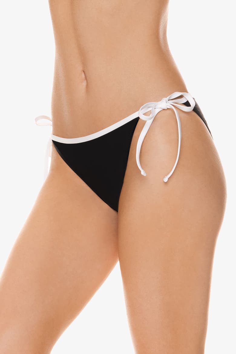 String Bottom With Binding, Alternate, color, Black White