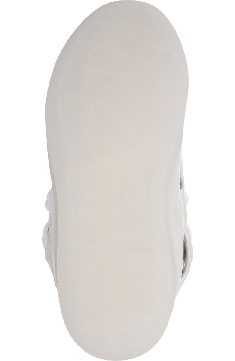 Lanvin Leather Curb Sneakers With Glitter Effect, Alternate, color,