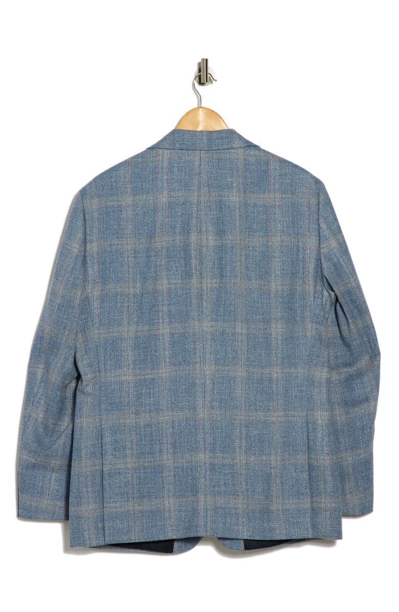 Tommy Hilfiger Windowpane Notch Lapel Sport Coat, Alternate, color, Light Blue