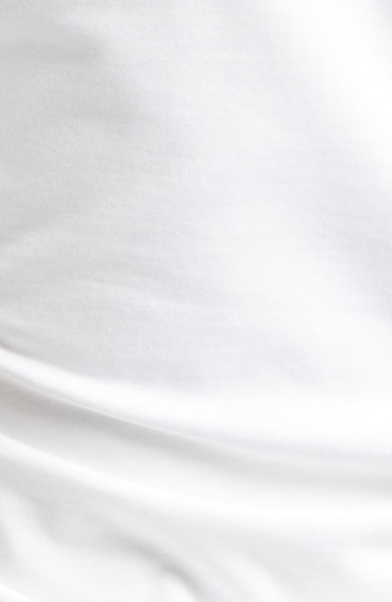 ATM Anthony Thomas Melillo Ruched Stretch Pima Cotton Top, Alternate, color, White