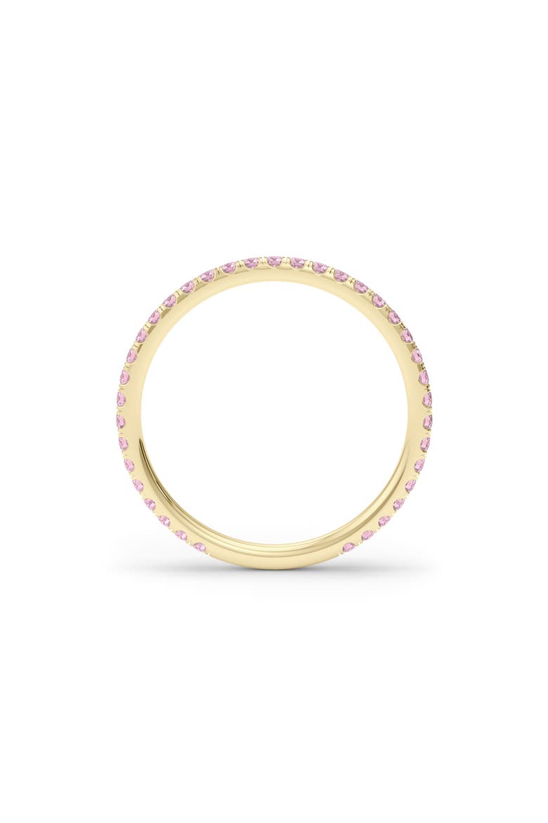 Petite Fancy Pink Lab Created Diamond Eternity Ring, Alternate, color, 18K YELLOW GOLD