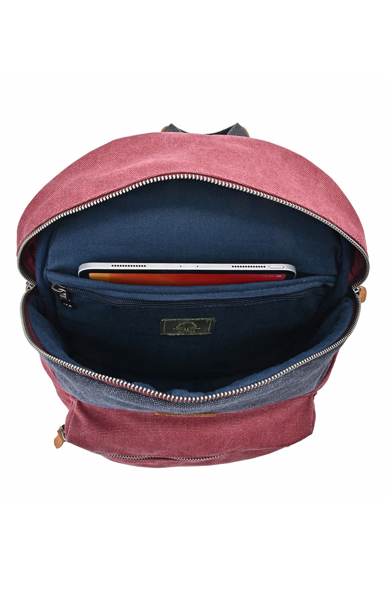 THE SAME DIRECTION Trail Tree Double Backpack, Alternate, color, Navy