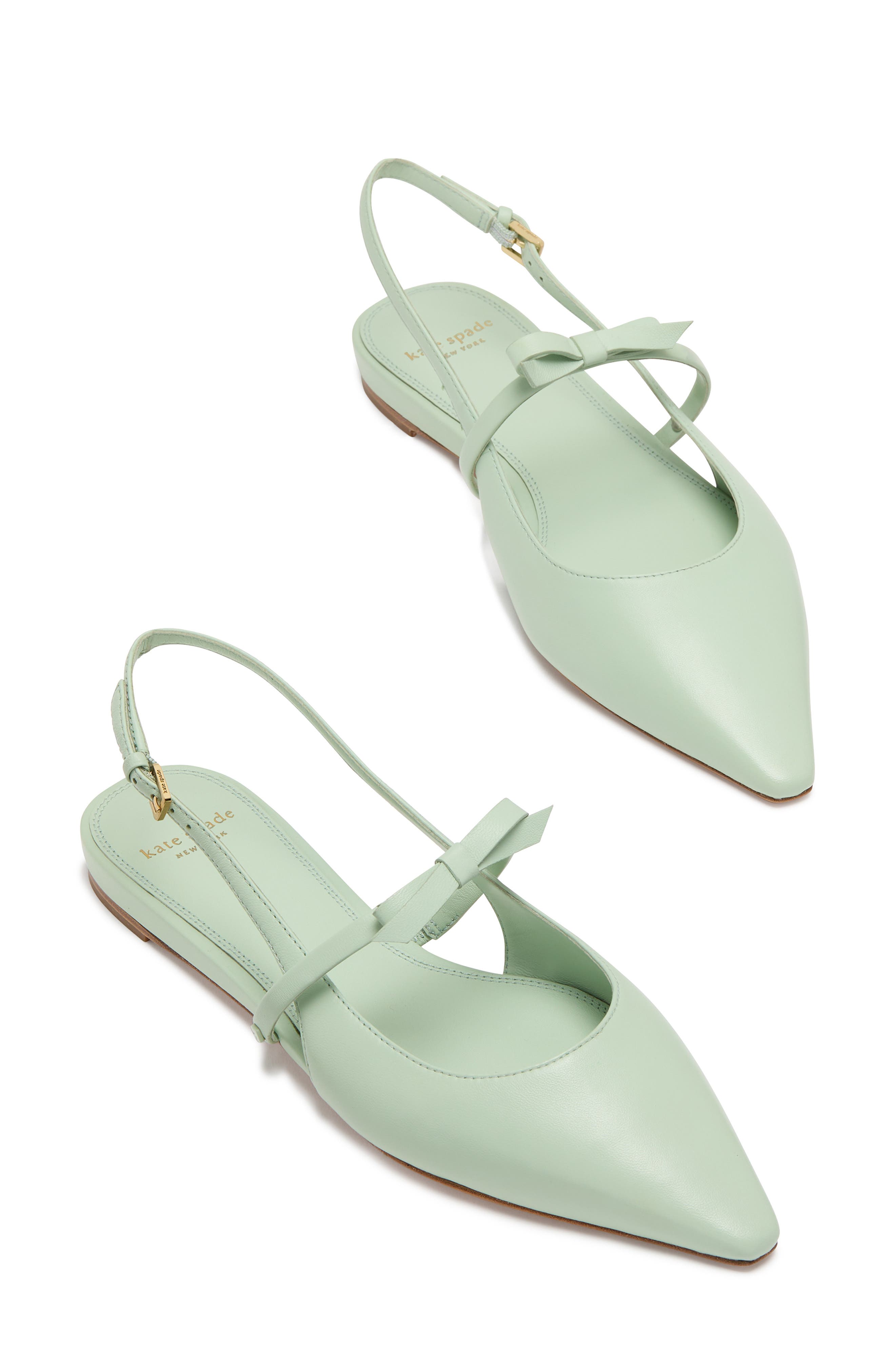 carolina slingback pointed toe mary jane flat, Alternate, color, PISTACHIO ICE
