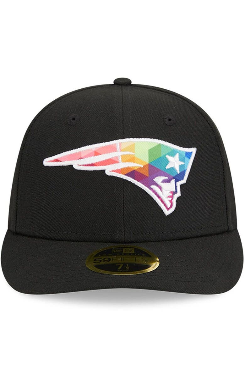 New Era Men's New Era  Black New England Patriots 2023 NFL Crucial Catch Low Profile 59FIFTY Fitted Hat, Alternate, color, 