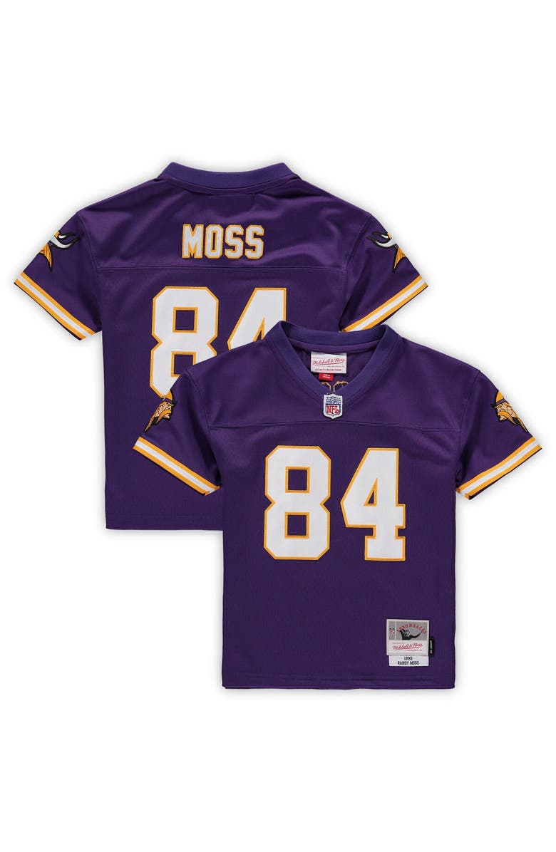 Mitchell & Ness Preschool Mitchell & Ness Randy Moss Purple Minnesota Vikings 1998 Retired Legacy Jersey, Main, color, Purple