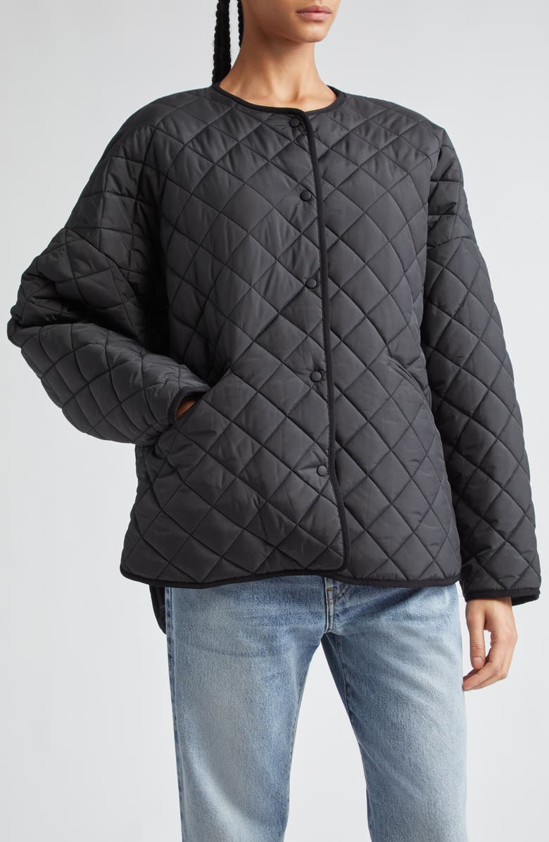 TOTEME Oversize Quilted Jacket, Alternate, color,