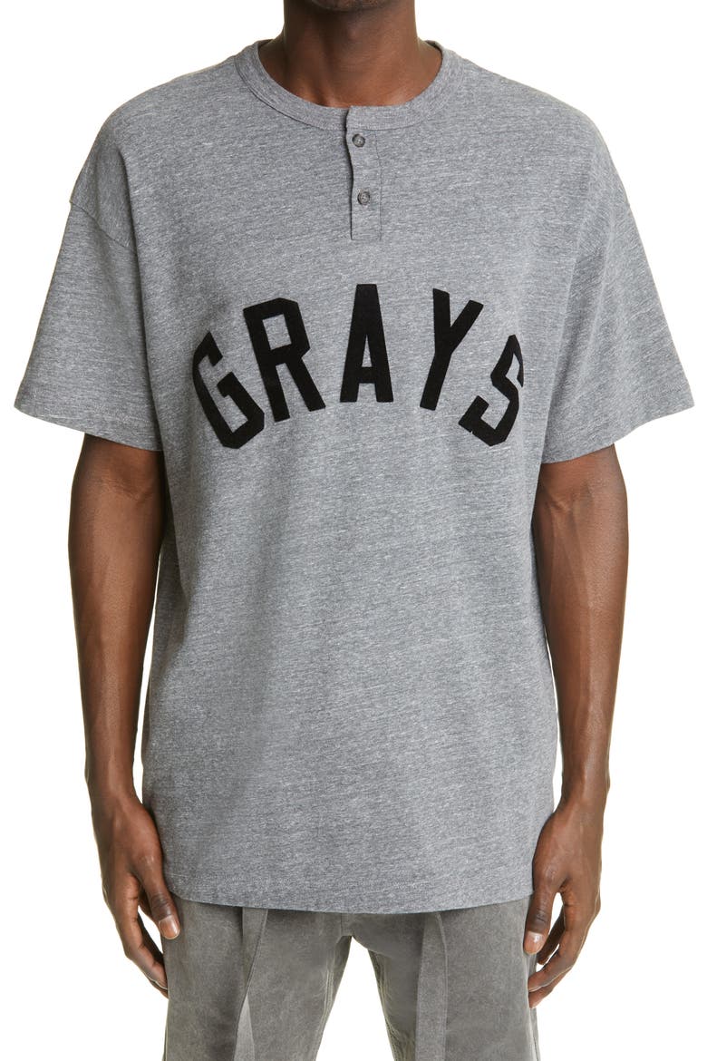 Grays Baseball Henley (Nordstrom Exclusive), Main, color, DARK HEATHER GREY