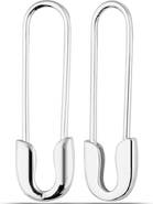 Spero London Sterling Silver Safety Pin Earring