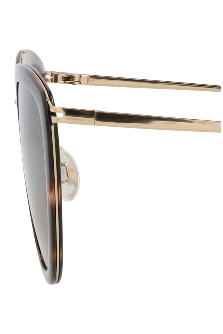 Gender Inclusive Emaze 56mm Polarized Square Sunglasses, Alternate, color, TORTOISE GOLD BRONZE