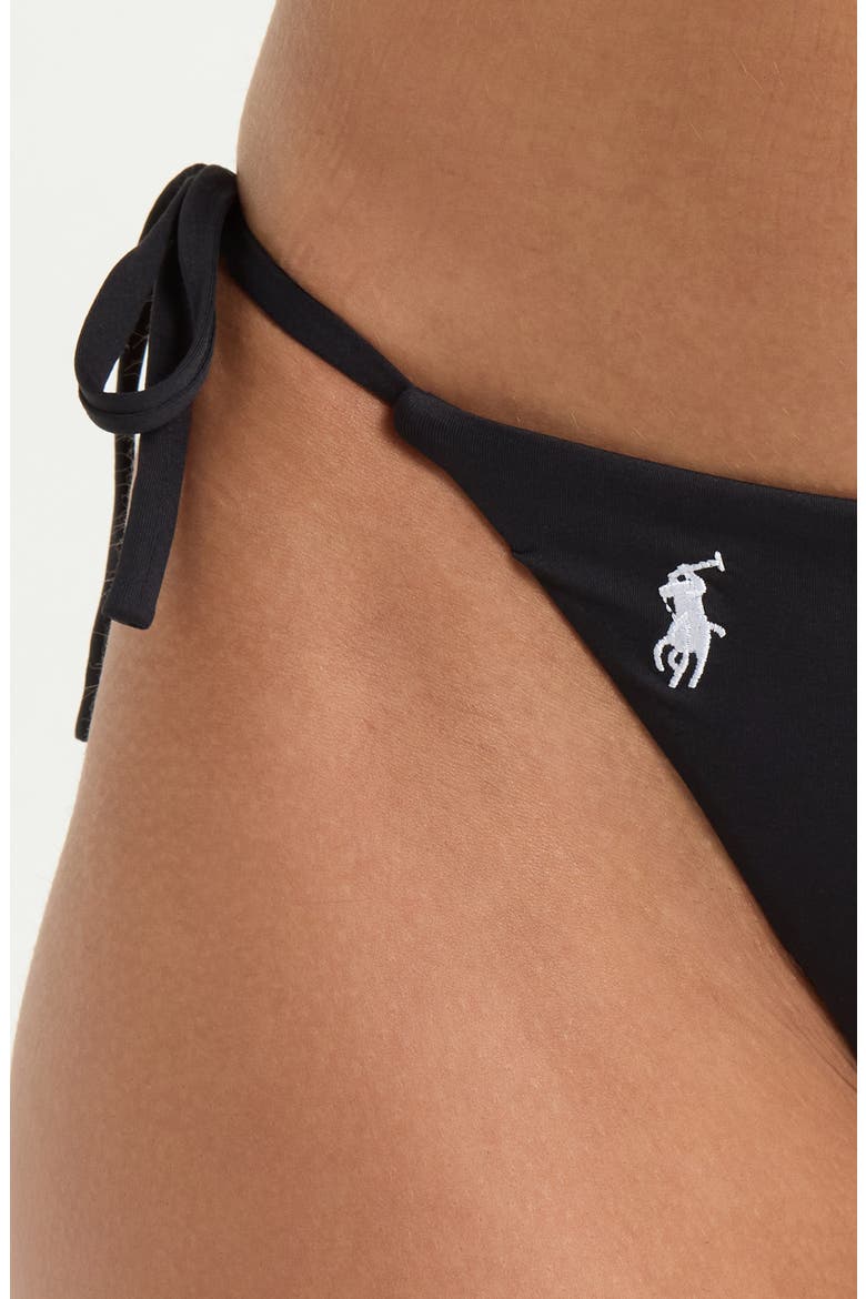 Side Tie Bikini Bottoms, Alternate, color, BLACK