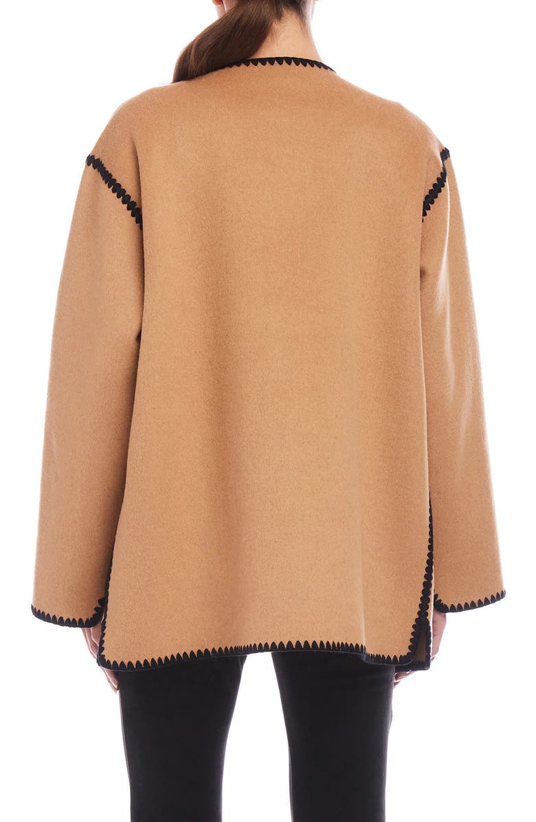 FIFTEEN TWENTY Nico Stitch Detail Wool Blend Jacket, Alternate, color,