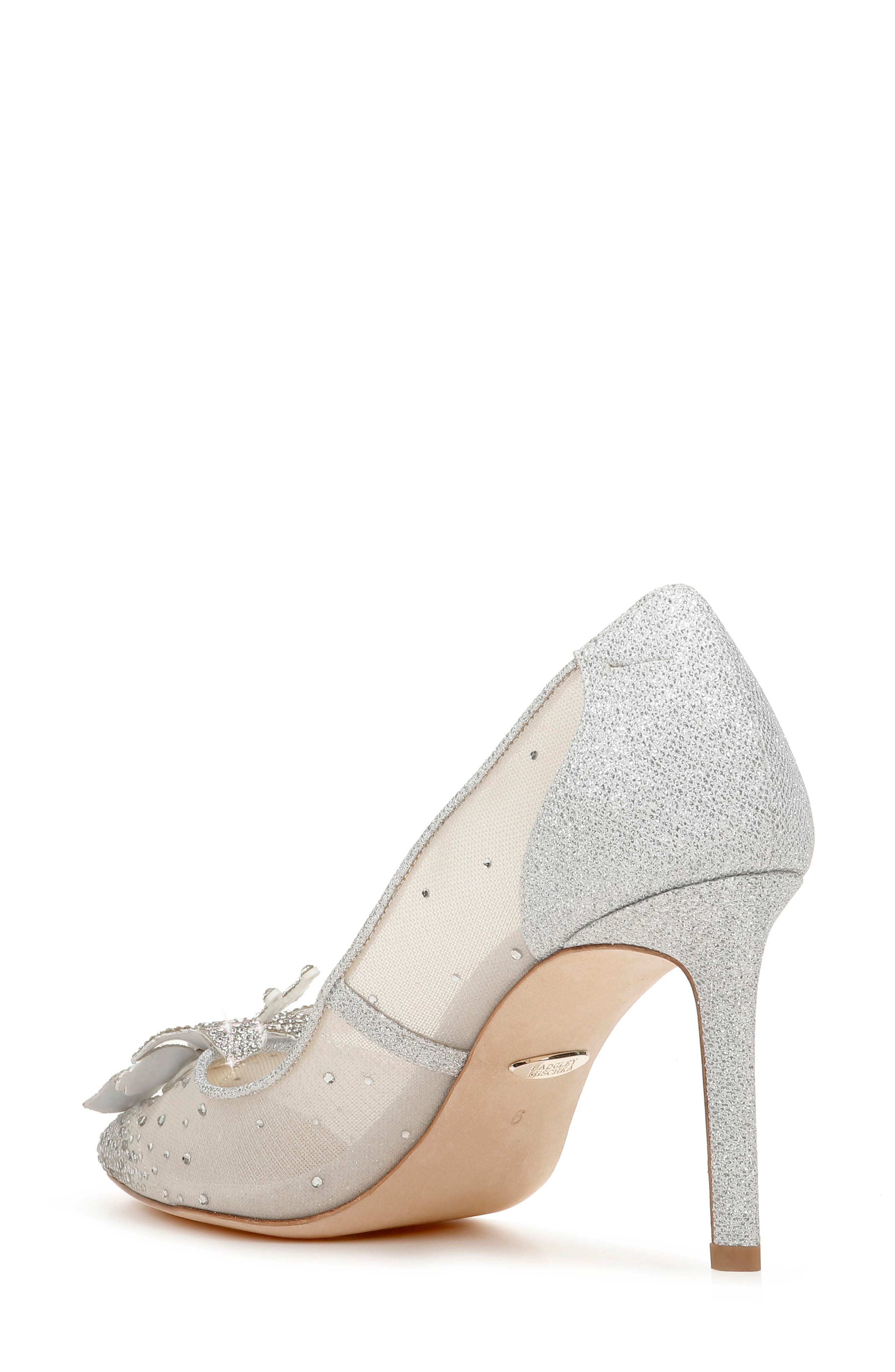 Badgley Mischka Collection Gilda Embellished Pointed Toe Pump, Alternate, color, 