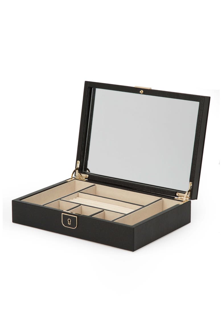 Palermo Medium Jewelry Box, Alternate, color, BLACK
