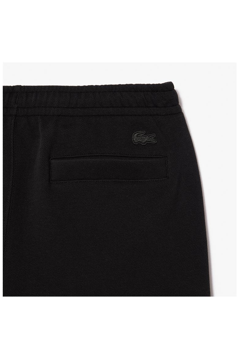 Double Face Organic Cotton Blend Piqué Sweatpants, Alternate, color, BLACK