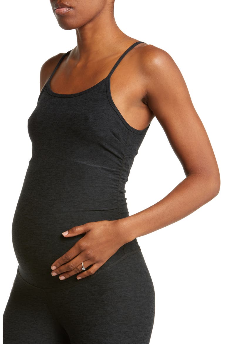 Space Dye Maternity Jumpsuit, Alternate, color, DARKEST NIGHT