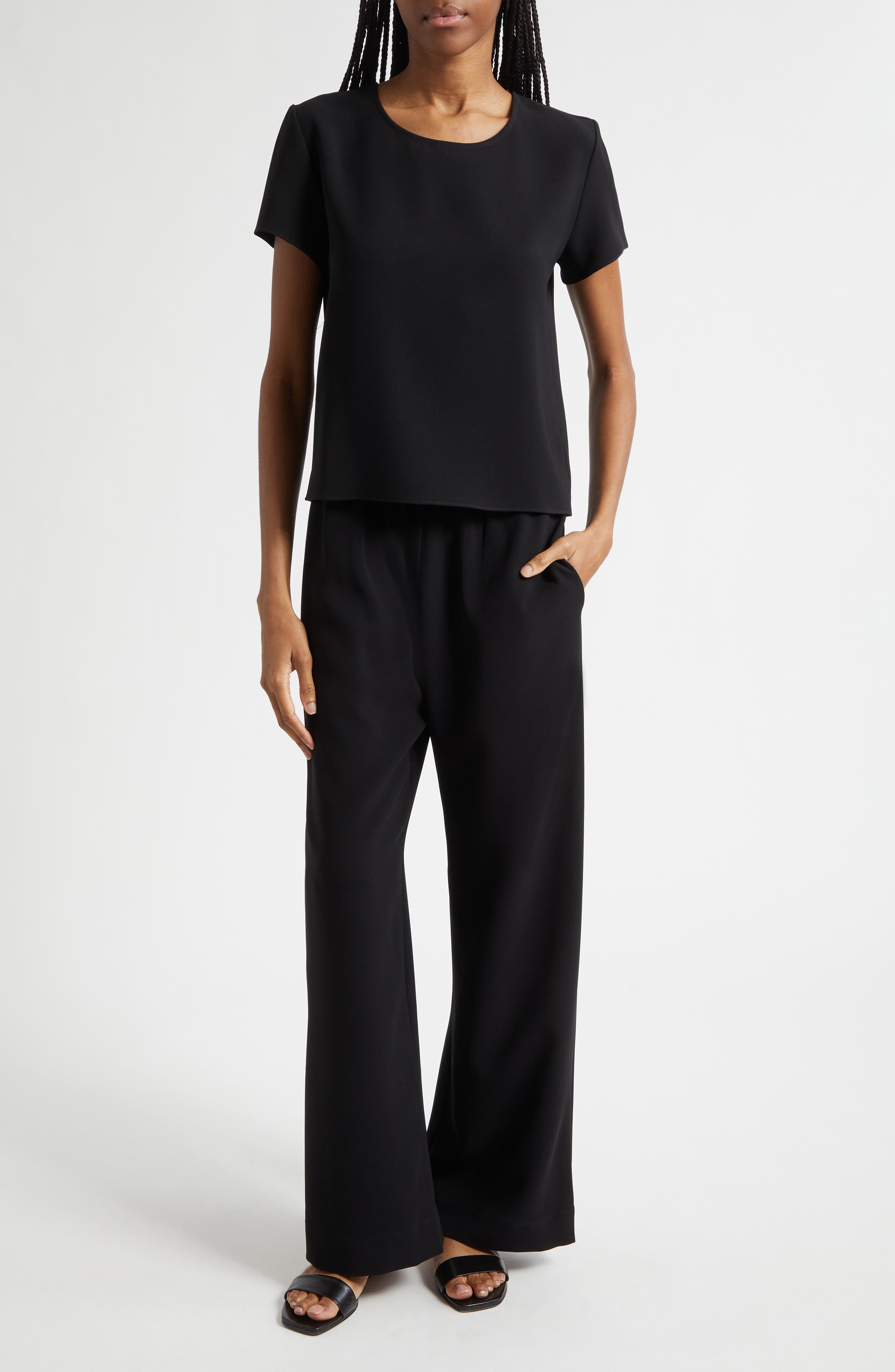 Arielle Crepe Wide Leg Pants - image 2