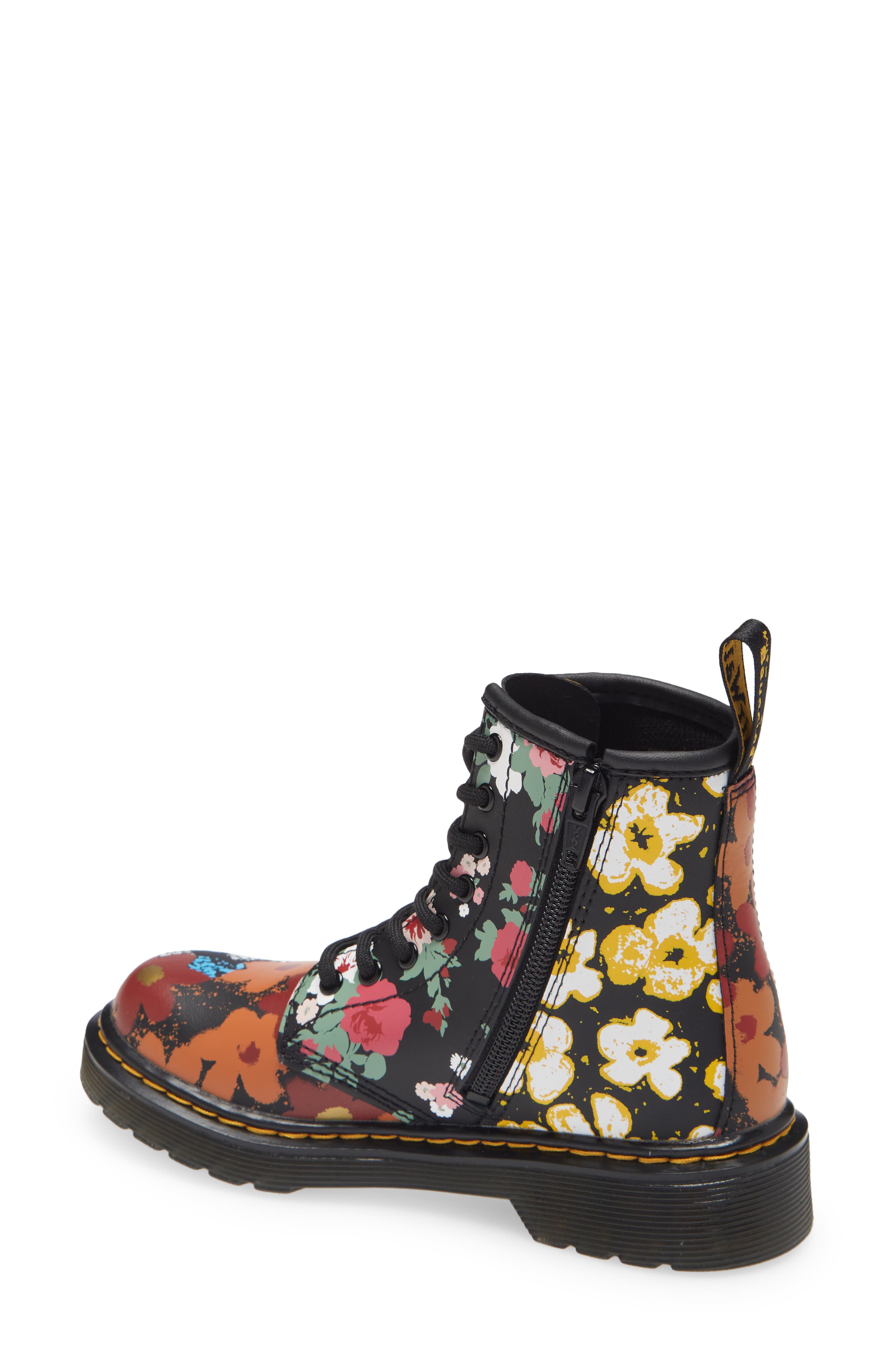 Dr. Martens 1460 Floral Combat Boot, Alternate, color, 
