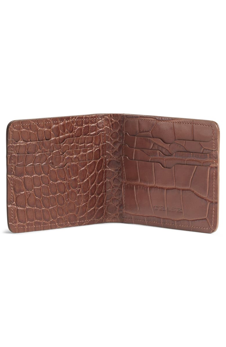 Trask 'Jackson' Slimfold Embossed Leather Wallet, Alternate, color,