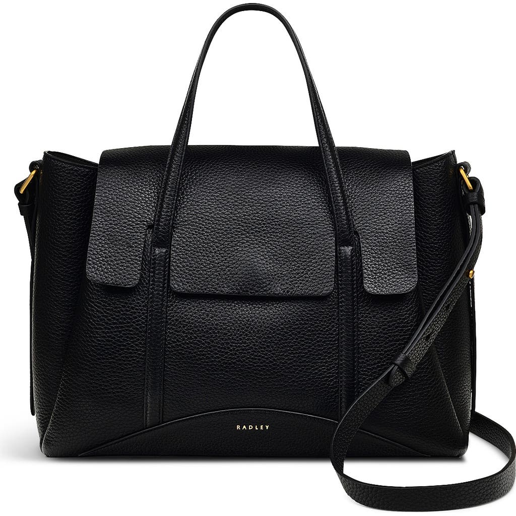 Radley London The Chancery Medium Flapover Satchel Bag In Black