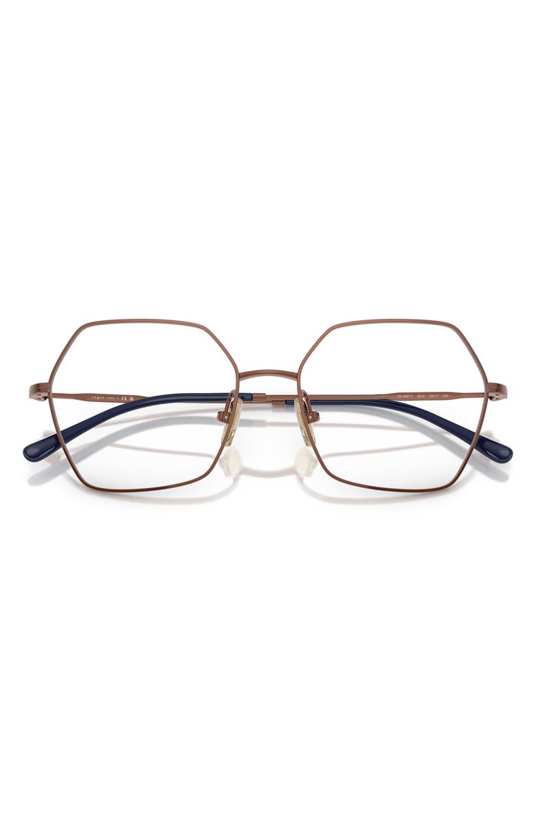VOGUE 53mm Irregular Optical Glasses, Alternate, color, Copper