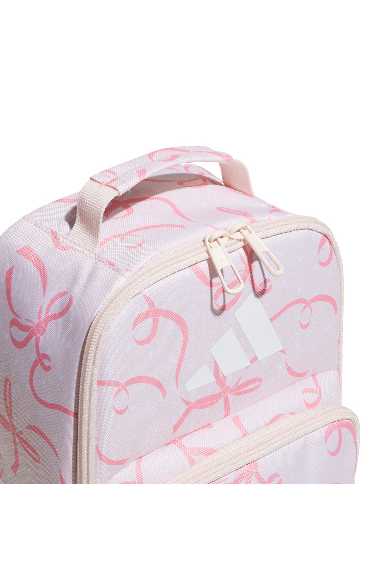 adidas Kids' Santiago Lunch Bag, Alternate, color, Bow Print Pink Tint