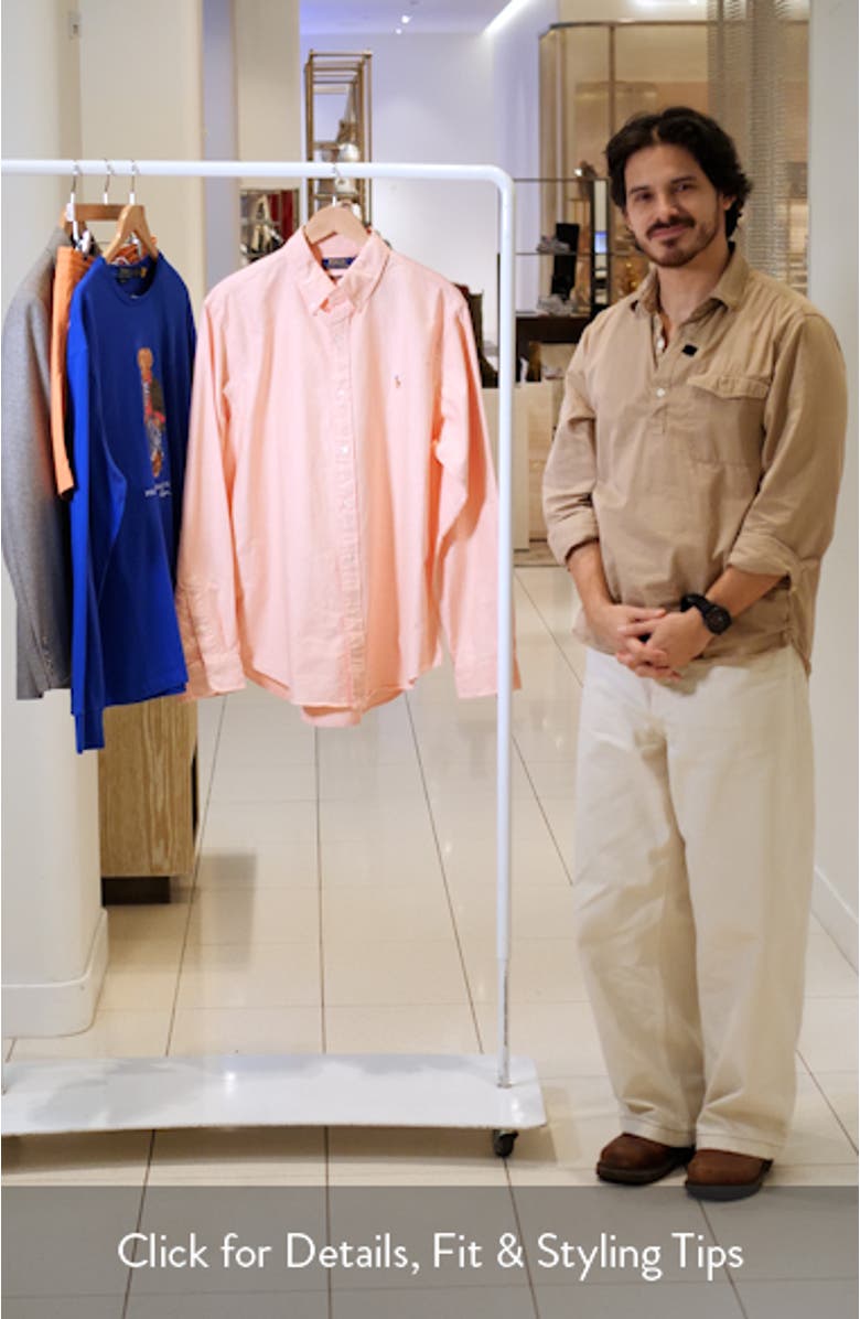 Classic Fit Cotton Oxford Button-Down Shirt, sales video thumbnail