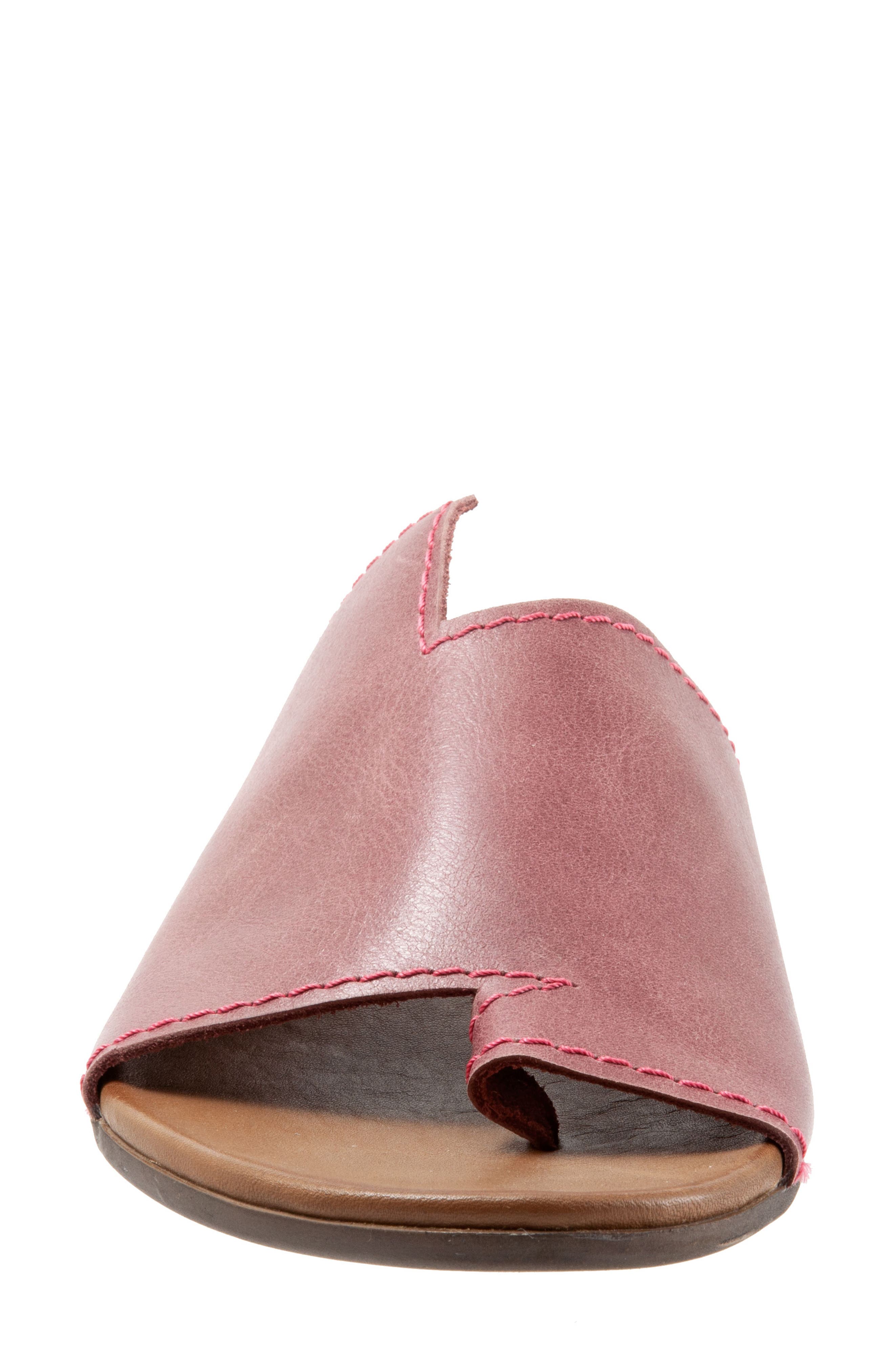 Tulla Slide Sandal, Alternate, color, BORDEAUX LEATHER
