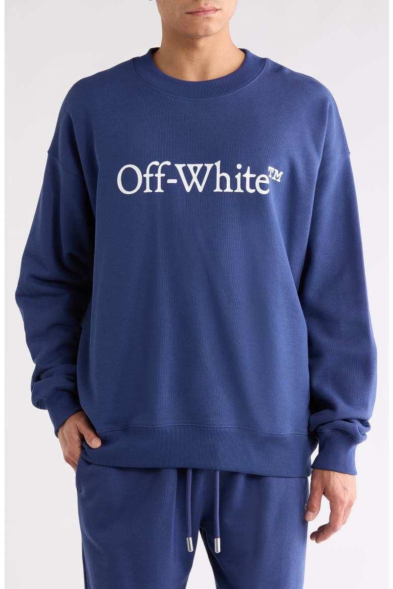 Bookish Skate Graphic Sweatshirt, Main, color, DARK BLUE-WHITE