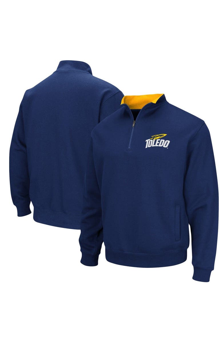 COLOSSEUM Men's Colosseum Navy Toledo Rockets Tortugas Logo Quarter-Zip Jacket, Main, color, Navy