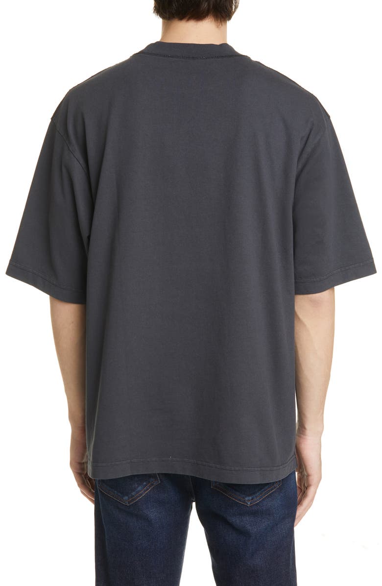 Acne Studios Extorr Stamp Oversize Logo T-Shirt, Alternate, color, 