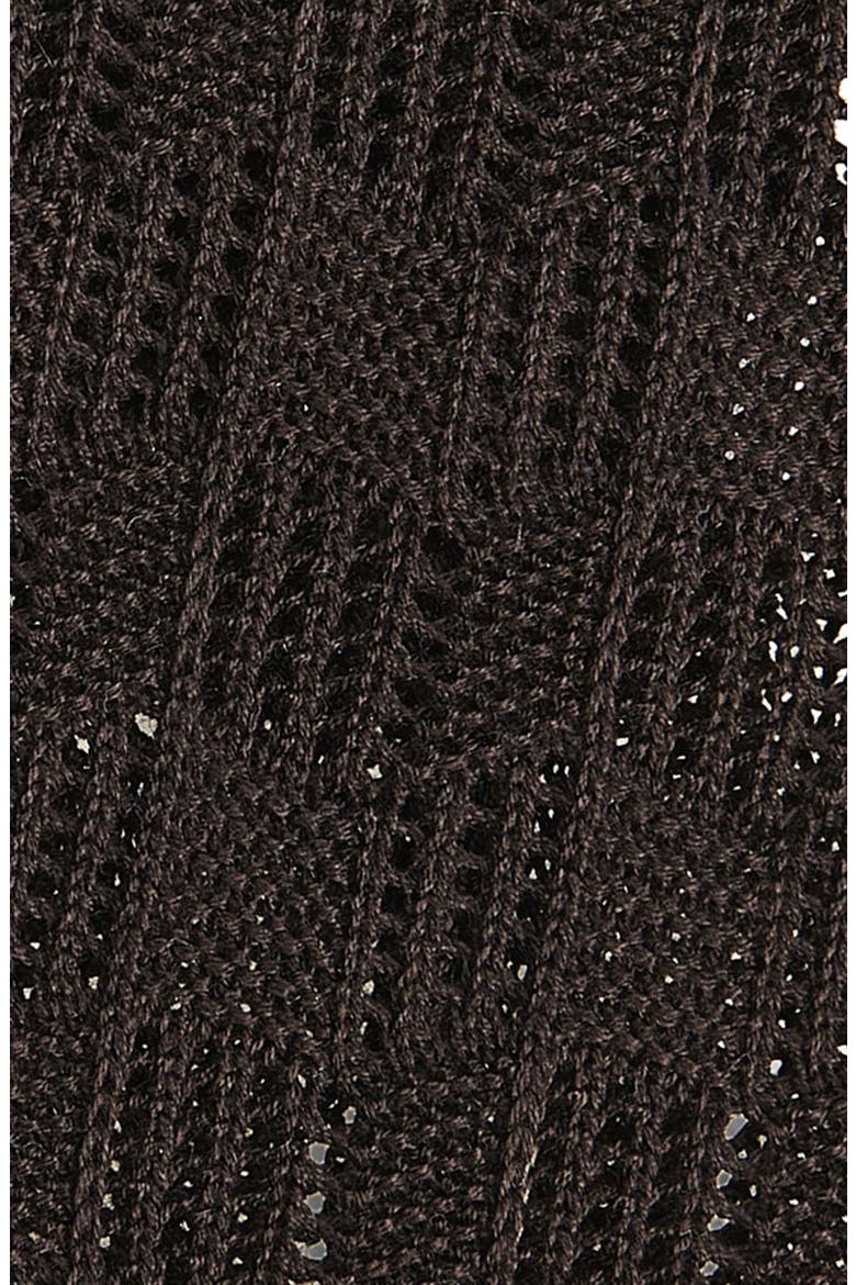 Cotton Knit Tie, Alternate, color, DARK BROWN