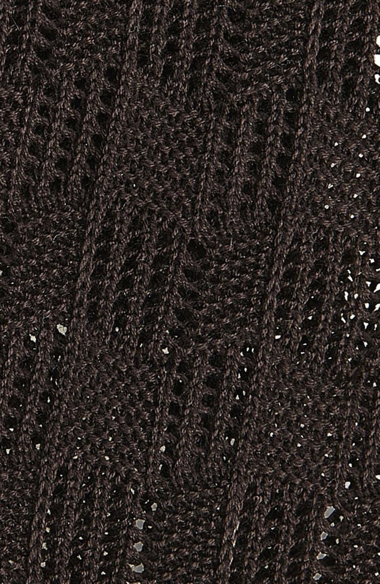 BOSS Cotton Knit Tie, Alternate, color, Dark Brown