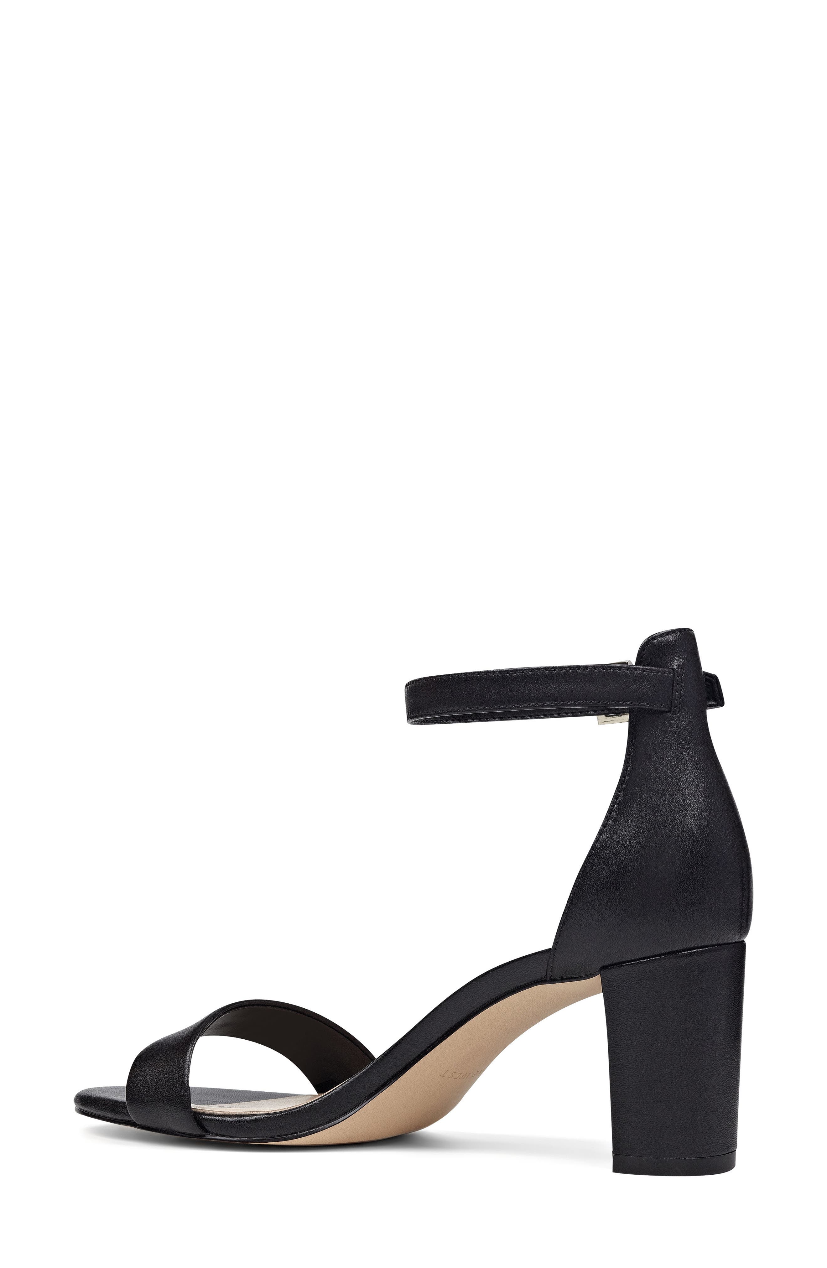Nine West Pruce Ankle Strap Sandal, Alternate, color, Black Patent