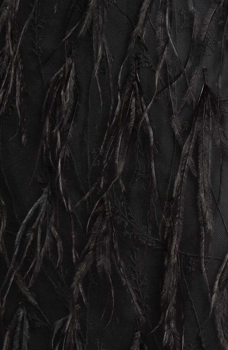 Milly Rana Feather Minidress, Alternate, color, 