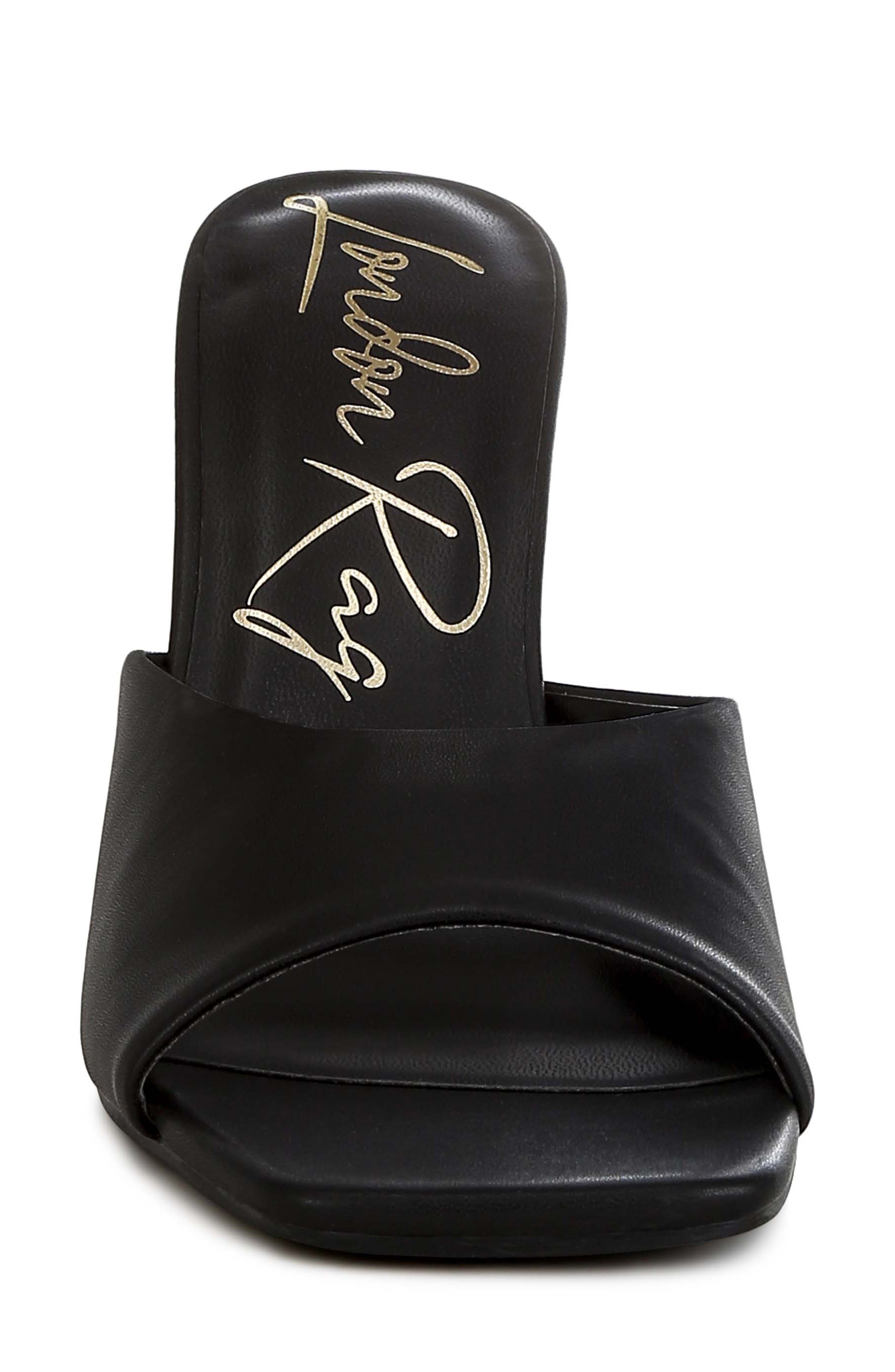 LONDON RAG Shiloy Wedge Slide Sandal, Alternate, color, Black