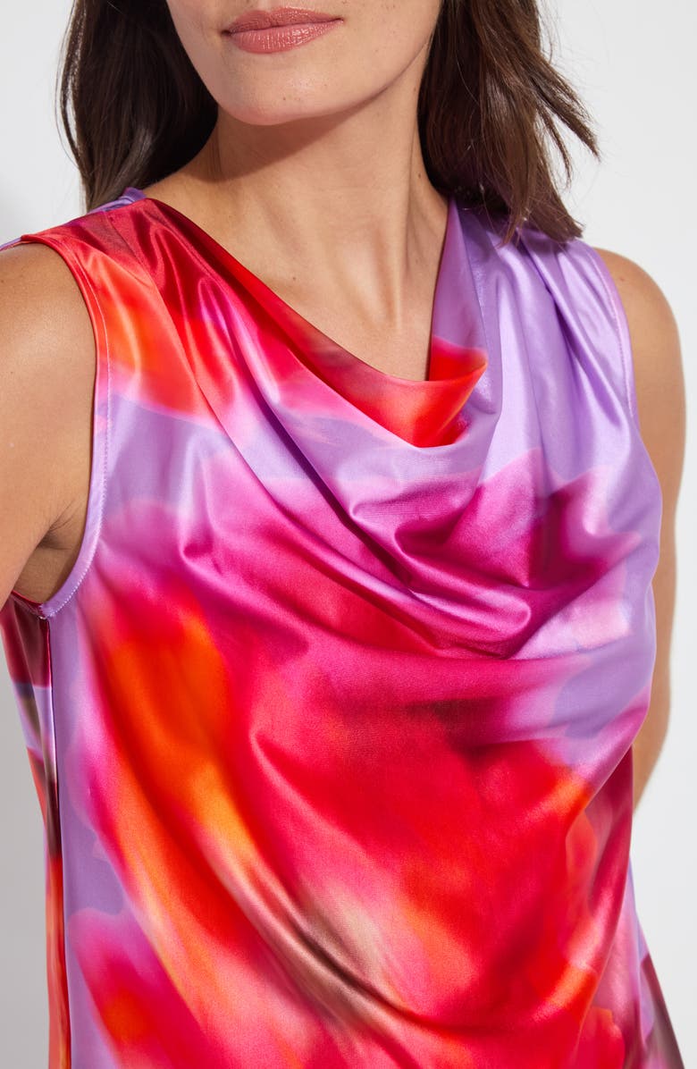 Lysse Rosario Draped Satin Top, Alternate, color, 