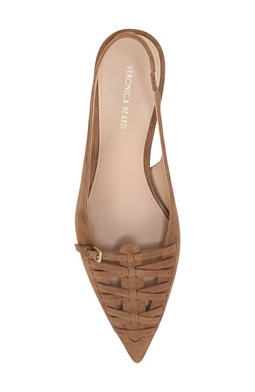 Veronica Beard Rashida Slingback Pointed Toe Pump In Brown
