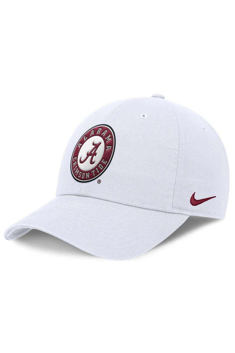 Men's Nike White Alabama Crimson Tide Club Dri-FIT Adjustable Hat, Main, color, White