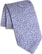 David Donahue Geometric Silk Tie