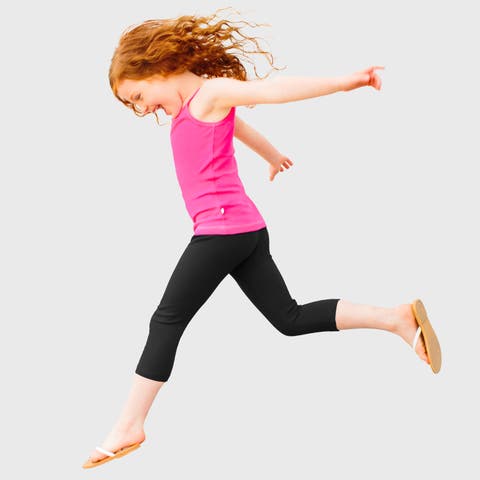 Girls 100% Soft Cotton Capri Leggings (Toddler, Little Kid & Big Kid)