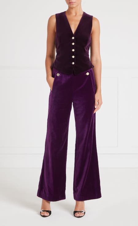 Clove Velvet Waisted Trousers
