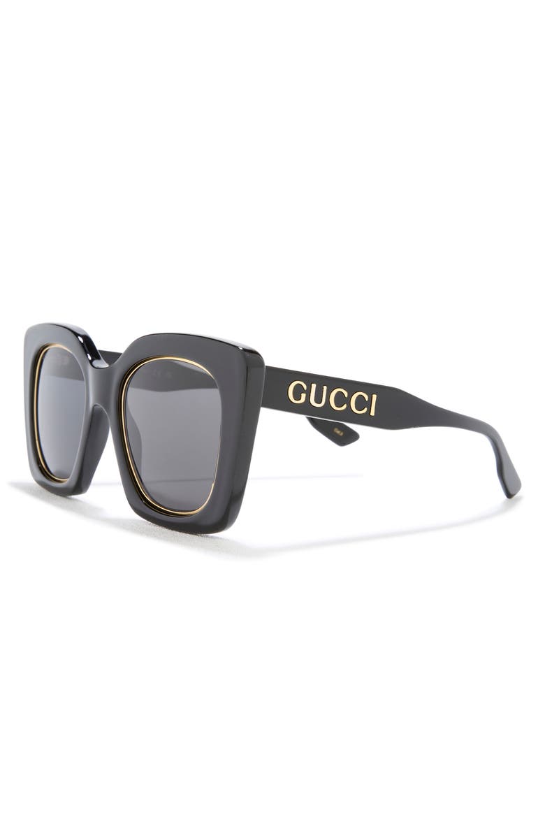 Gucci 51mm Square Sunglasses, Alternate, color, 